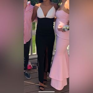 Beautiful black and white dress